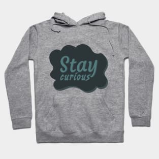 Stay curious typography Hoodie